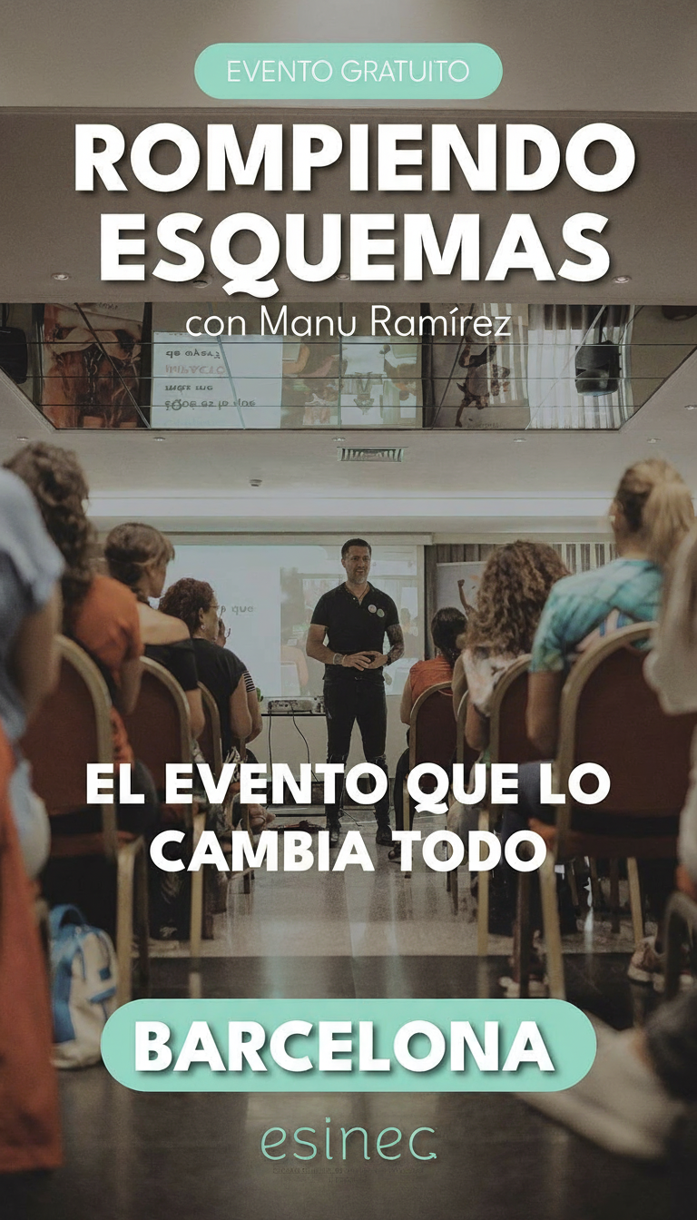 Cartel oficial Rompiendo Esquemas con Manu Ramírez en Barcelona