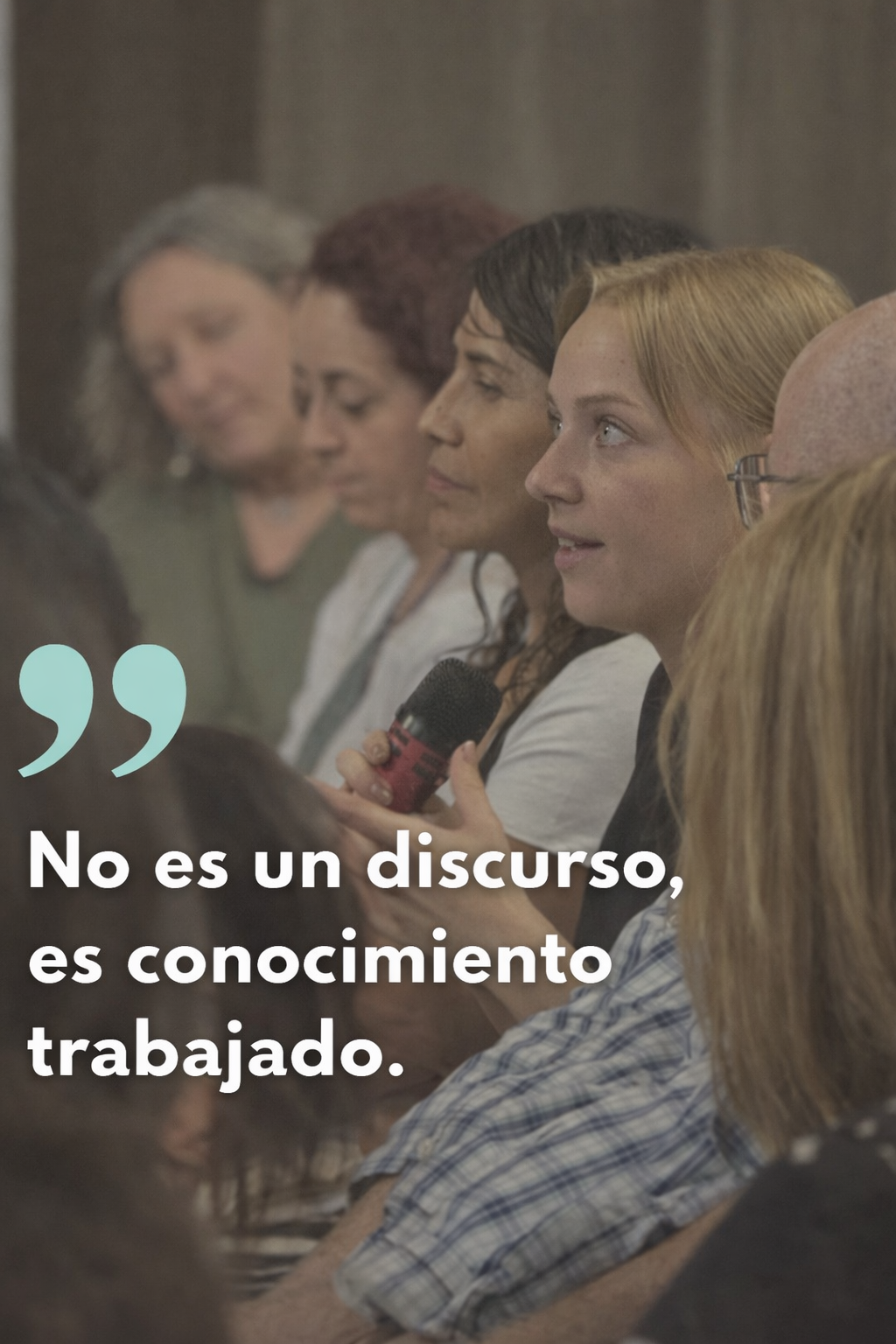 Trabajo real, no discursos